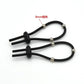 Varied Electro-Shock Penis Ring with adjustable silicone loops and metal beads for electro-stim prostate and urethra stimulation