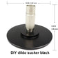 DIY black dildo suction cup base for Automatic Sex Machine with adjustable mount and secure grip