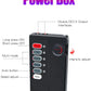 Electric shock penis plug power box with multi-mode control and intensity adjustment