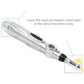 Electric Shock Wand silver e-stim acupuncture pen with metal tip for body stimulation