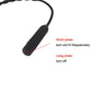 Black urethral vibrator for men with 10 frequency settings and control instructions