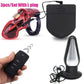 Wireless remote electric shock male chastity cage with ball stretcher and anal plug BDSM sex toy set