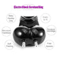 Varied Electro-Shock Penis Ring black flexible stimulator with dual connectors for electro-play and scrotum support