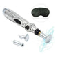 Electric Shock Wand e-stim device with interchangeable heads for body stimulation and blindfold accessory