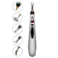 Electric Shock Wand e-stim acupuncture pen with five interchangeable heads for body stimulation
