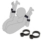 All-in-One 18-Piece Bondage & Strap-On Kit with adjustable harness, hand and leg restraints for BDSM play
