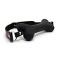 Soft harness mouth silicone dog-bone ball gag with adjustable black strap for bondage restraint