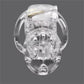 Transparent electric shock plastic cage chastity device for male restraint and electrostimulation play