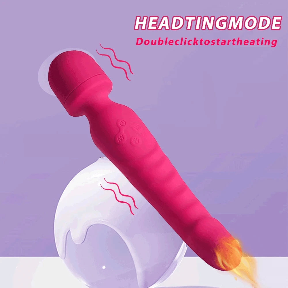 Vibrador AV Magic Wand: estimulador de clítoris de silicona y masajeador del punto G