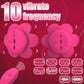 Rose-shaped adjustable nipple clamps vibrator with remote control and 10 vibration modes for women