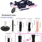 Automatic sex machine with adjustable thrust, remote and app control, multiple attachments, and customizable settings for personalized pleasure