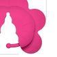 Pink rose-shaped remote control nipple clamps vibrator with adjustable fit and silicone material