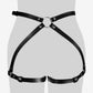 Leather Restraint & Body Harness Bondage Kit — Adjustable Couples Bondage Set