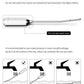 JEUSN Male Urethral Vibrator with cleaning instructions and safe rinse method diagram
