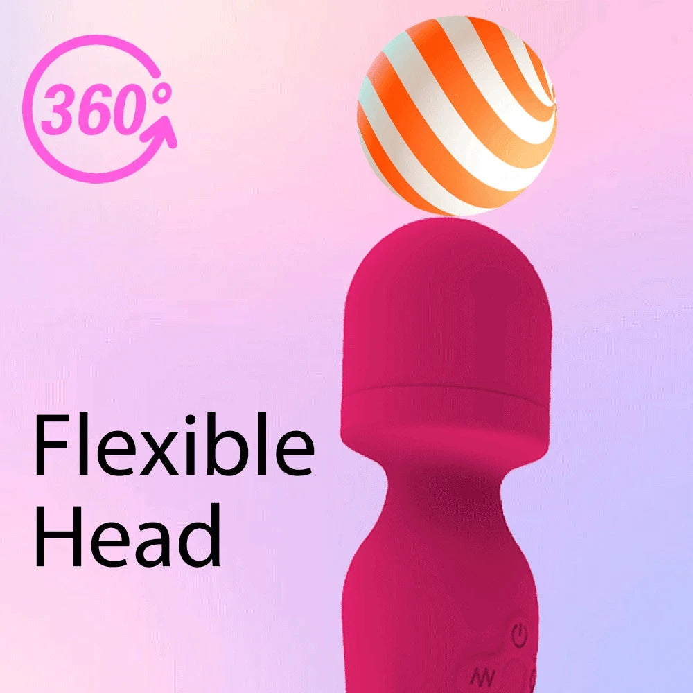 Vibrador AV Magic Wand: estimulador de clítoris de silicona y masajeador del punto G