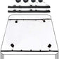 Full bed restraint tie-down set with adjustable straps, handcuffs, ankle cuffs, and eyeblinder for couples bondage play