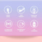 High-Frequency G-Spot Vibrator with focus burst, skin-friendly, clitoral stimulation, 10 vibration frequencies, waterproof design, and USB charging features.