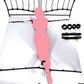 Full bed restraint tie-down set with adjustable straps, handcuffs, ankle cuffs, and eyeblinder for bondage play