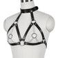 Leather Restraint & Body Harness Bondage Kit — Adjustable Couples Bondage Set
