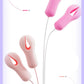 Enhancer Nipple Stimulator breast massage vibrator nipple clamp in pink and beige colors