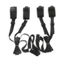 Couples BDSM Bondage Set with black adjustable straps for hand and ankle restraints