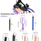 Automatic Sex Machine with adjustable thrust, remote and app control, including multiple attachments and mounts for customizable pleasure.