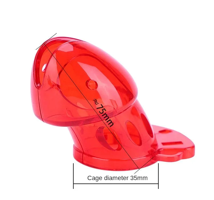 Lockable Male Chastity Device — Cock Cage with E-Stim Rings & Scrotum Restraints