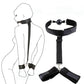 All-in-One 18-Piece Bondage & Strap-On Kit with adjustable harness, hand and leg restraints, and BDSM accessories for couples