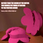 Pink rose-shaped adjustable nipple clamps vibrator with remote control and 10 vibration modes for women