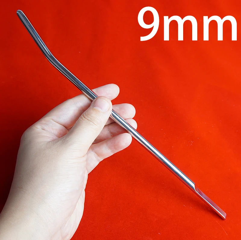 Stainless Steel Long Urethral Sound & Penis Plug Rod — Advanced Urethral Toy for Men