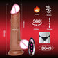 Realistic Telescopic Rotating Vibrator Dildo — Heated, Rotating & Telescopic Pleasure Stick