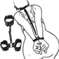 All-in-One 18-Piece Bondage & Strap-On Kit with adjustable harness, hand and leg restraints for BDSM play
