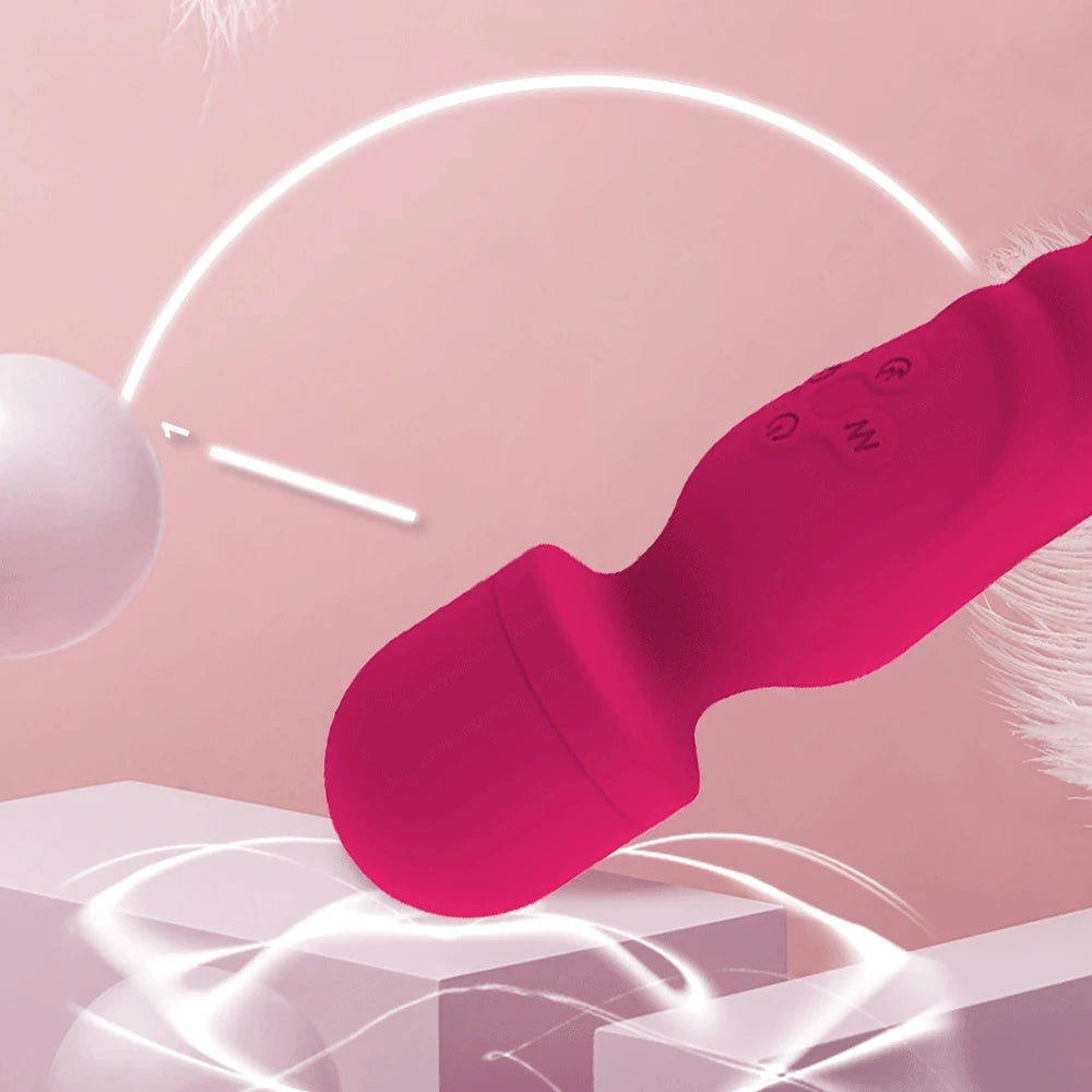 Vibrador AV Magic Wand: estimulador de clítoris de silicona y masajeador del punto G