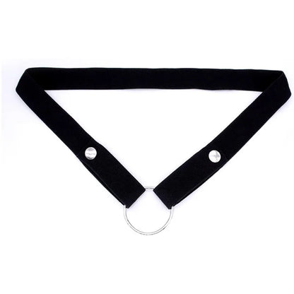 Adjustable Male Chastity Device Auxiliary Belt Strap & Scrotum Ring