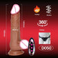 Realistic Telescopic Rotating Vibrator Dildo — Heated, Rotating & Telescopic Pleasure Stick