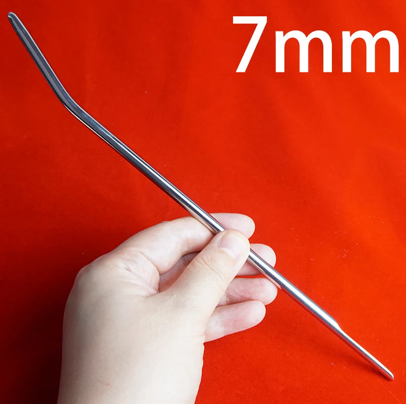 Stainless Steel Long Urethral Sound & Penis Plug Rod — Advanced Urethral Toy for Men