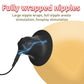 Electric shock nipple clamp with large nipple wrap for full areola and foreplay stimulation