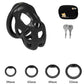 Mini dispositivo de castidad masculino: jaula ventilada con anillo y cerradura