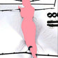 full bed restraint tie-down set with adjustable straps handcuffs ankle cuffs and eyeblinder on bed