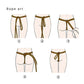 20-meter cotton rope BDSM restraint kit illustrating steps for tying soft bondage rope around hips