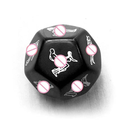 37-Piece Black Wolf BDSM Kit including bondage dice with position illustrations