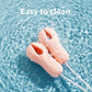 Enhancer Nipple Stimulator breast massage vibrator with nipple clamps in water droplets for easy cleaning