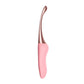 High-Frequency G-Spot Vibrator with ergonomic pink handle and metallic curved tip for multi-zone stimulation