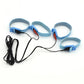 Varied Electro-Shock Penis Ring with adjustable blue straps and electro-stim cords for enhanced prostate and urethra stimulation
