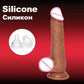 Realistic Telescopic Rotating Vibrator Dildo — Heated, Rotating & Telescopic Pleasure Stick