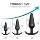 3-Piece Silicone Anal Plug Set – Soft &amp; Flexible Butt Plugs