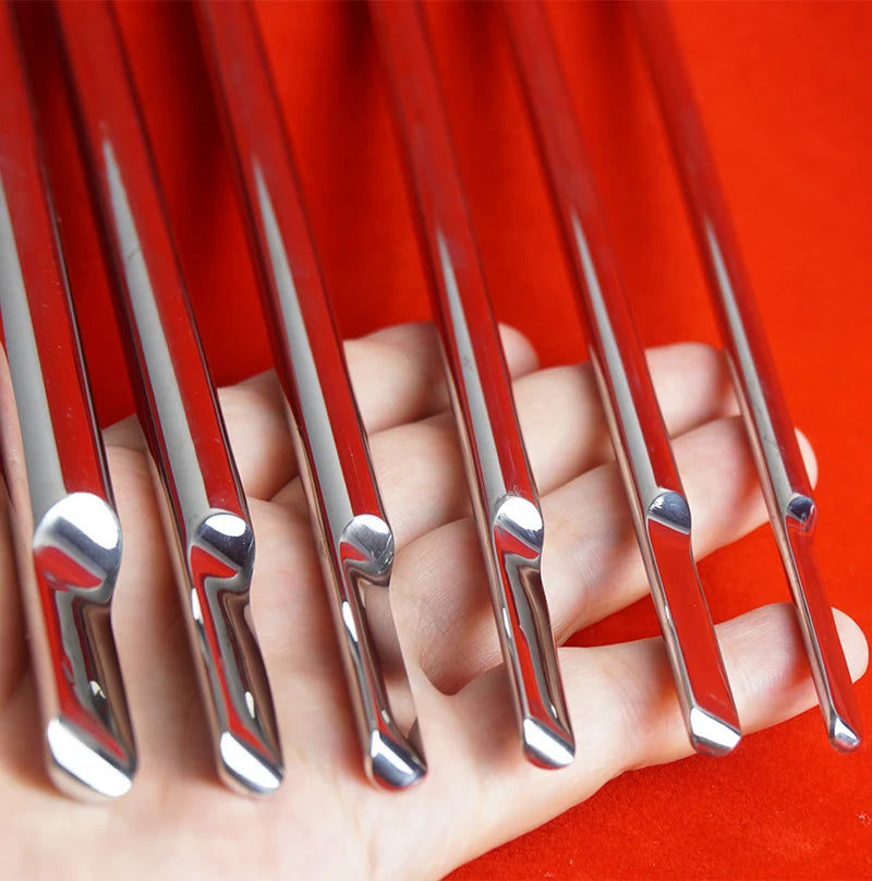 Stainless Steel Long Urethral Sound & Penis Plug Rod — Advanced Urethral Toy for Men