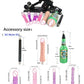 Automatic sex machine with adjustable thrust, multiple attachments, remote and app control