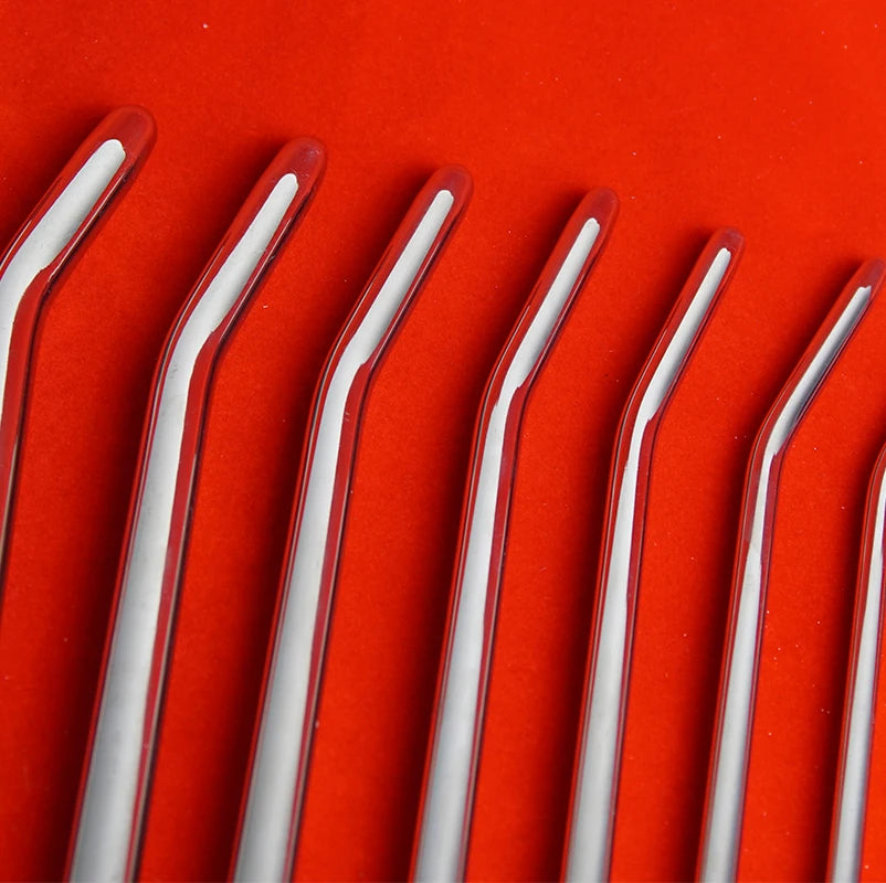 Stainless Steel Long Urethral Sound & Penis Plug Rod — Advanced Urethral Toy for Men