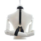 All-in-One 18-Piece Bondage & Strap-On Kit adjustable harness with hand restraints on mannequin back